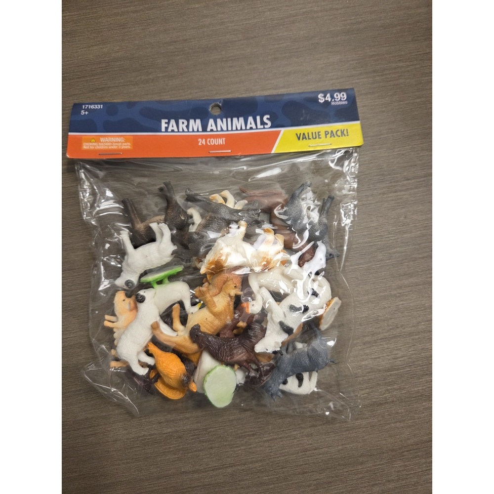 NWT Miniature Farm Animal Trinkets - Lot Of 24